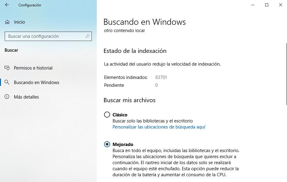 Windows 10 Versión 1903