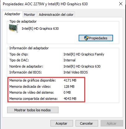 Tesoro es suficiente excusa Como revisar el tamaño de la memoria de video de tu tarjeta gráfica (VRAM)  en Windows 10 - PC Ahora