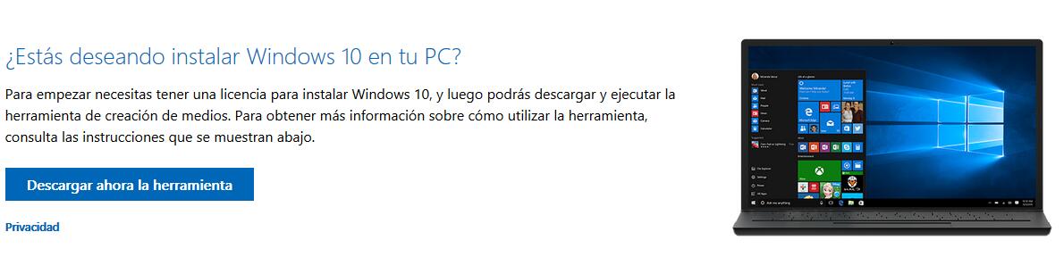 Actualizar Gratis a Windows 10 