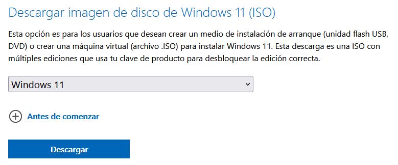 Descargar Windows 11